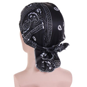 Turban unisexe personnalisé tendance, doux et extensible, imprimé coloré, bandanas en coton 100% doux pour homme - Product Image 3