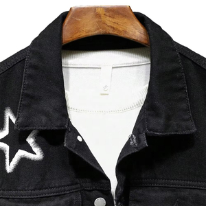 Veste en jean pour homme, veste en jean lavée imperméable, fabriquée au Pakistan, respirante et à séchage rapide, service OEM sur mesure - Product Image 2