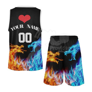 Ropa deportiva para exteriores, conjuntos transpirables de talla grande, Material de poliéster 100%, uniforme de baloncesto personalizado de alta calidad, logotipo personalizado - Product Image 2