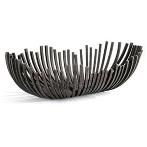 Black Color Powder Coated Heavy Duty Metal Wire And Wooden Made Fruit And <b>Bread</b> Storage <b>Basket</b> From India In Impressive Price - Product Image 6
