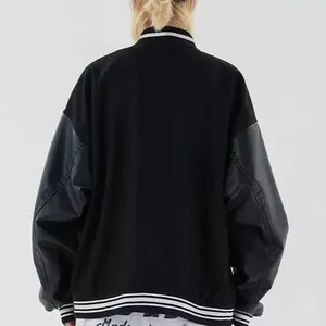 Varsity Jacket Vintage bordado Letterman chaqueta de béisbol para hombre chaqueta de béisbol - Product Image 3