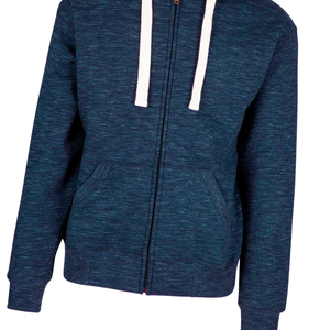 Sudadera con Capucha Azul Marino con Cierre, Unisex, de Algodón Premium, con Cremallera Completa, Sudadera con Capucha Informal de Invierno, Corte Regular, Venta al por Mayor - Product Image 4