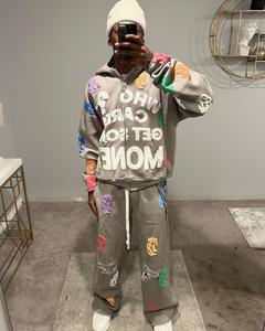 Survêtement à coupe ample et à imprimé bouffant pour hommes de qualité supérieure Nouveau design Meilleur fabricant Vêtements d'extérieur à la mode pour hommes Ensemble de vêtements de conception personnalisée - Product Image 1