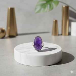 AAA BEAUTIFUL QUALITY 925 Sterling Silver Gemstone Jewelry Statement <b>Purple</b> Stone <b>Purple</b> Stone <b>jewellery</b> Natural Gemstone - Product Image 1