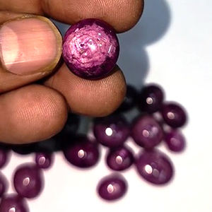 25ชิ้นทับทิมรูปดาวธรรมชาติทรงรีขนาด10มม. ถึง16มม. 322ชิ้นต่อล็อต Iroc ขายดี Manik หลวมอัญมณี CAB เรา $78 - Product Image 2