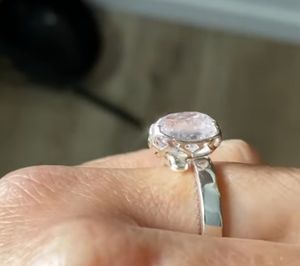 Impresionante aspecto amatista 7x14mm Marquesa forma piedra preciosa bisel conjunto 925 anillo de plata esterlina anillo de banda gruesa para ropa de boda - Product Image 2