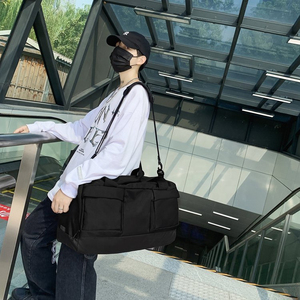 Large Capacity Waterproof Canvas Gym <b>Bag</b> for Camping Hiking and Travel Customizable Promotion Tote <b>Duffel</b> <b>Bag</b> - Product Image 5