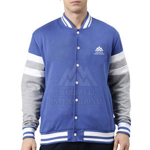แจ็คเก็ตเลตเตอร์แมนสำหรับฤดูหนาวสำหรับผู้ชาย แฟชั่นเสื้อผ้ากลางแจ้ง MOQ ต่ำ รับสกรีนโลโก้ตามสั่ง - Product Image 1
