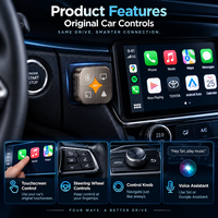 Adaptateur sans fil 4-en-1 CarPlay Android Auto OEM ODM, clé USB modèle B435 avec garantie d'un an pour marque privée et approvisionnement en gros