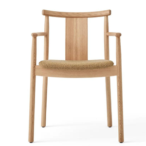 Silla de Comedor de Madera de Teca Maciza de Primera Calidad con Cojín Tapizado, Muebles de Estilo Nórdico para Restaurante y Cafetería - Product Image 4