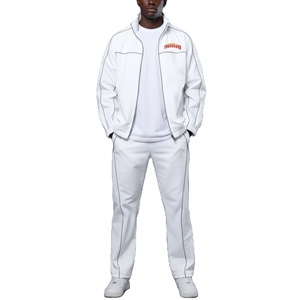 Men Windbreaker Tracksuit Breathable Jacket And <b>Matching</b> Athletic Pants Comfortable Activewear Set For Running and sale - Product Image 1