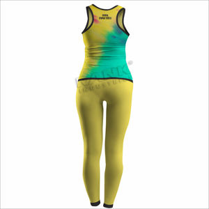 Vêtements de sport confortables Ensemble de yoga pour femmes Ensemble de yoga pour femmes de couleur contrastée Ensemble de yoga pour femmes à séchage rapide - Product Image 4