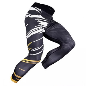 Nouveau design Ensemble de compression pour course à pied fitness à manches longues respirant personnalisé pour hommes - Product Image 3