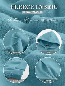 เสื้อฮู้ดสวมหัวแบบธรรมดาสำหรับผู้หญิงเสื้อฮู้ดผ้าฟลีซกันหนาวคุณภาพสูง OEM/ODM มีให้เลือก2ชิ้น - Product Image 6