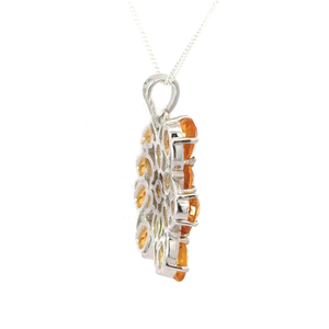 Pendentif étoile citrine en argent sterling 925 à la mode de luxe bijoux de mariage chic en pierre de naissance de novembre à bas prix d'usine - Product Image 5