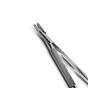 Venta caliente Castroviejo Barraquer Micro Agujas Portaagujas Carburo de tungsteno 12cm Alemán Acero inoxidable Castroviejo Portaagujas - Product Image 3