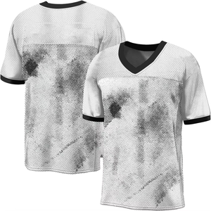 Camiseta de fútbol americano transpirable personalizada al por mayor, nuevo diseño, camiseta de fútbol americano de secado rápido de alta calidad - Product Image 4