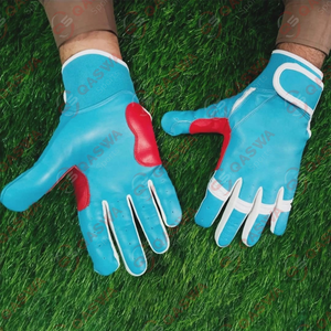 Couleur blanche personnalisée Protection complète des doigts Gants de frappe de baseball Gants de frappe de baseball en cuir véritable - Product Image 6