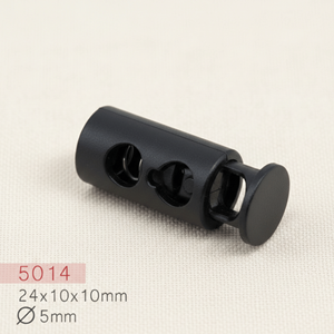 Venta al por mayor de fábrica: Cierres de cordón de plástico ABS sin níquel, de un solo orificio o doble orificio, con resorte, para cordones de ropa y bolsos. - Product Image 4