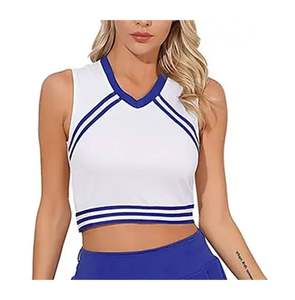 Conjuntos de Uniformes de Animadoras de Élite para Niñas |   Logotipo y Color Personalizados |   Tela de Secado Rápido 100% Poliéster |   Entrenamiento de Rendimiento - Product Image 6