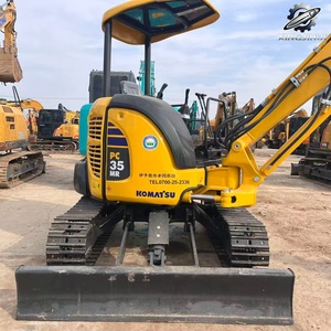 Mini-excavatrice sur chenilles Komatsu PC35MR d'occasion, 3,5 tonnes, godet de 0,1 m³, marque japonaise d'origine, faible nombre d'heures, certifiée CE - Product Image 4