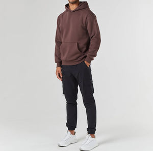 Sweat à capuche streetwear surdimensionné pour hommes pull en coton épais vente en gros conception vierge logo personnalisé disponible approvisionnement direct d'usine - Product Image 2