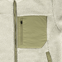 Nouvelle arrivée : veste en polaire chaude pour l'hiver avec col montant, logo sur le devant, design OEM entièrement personnalisé, écologique, antibactérien