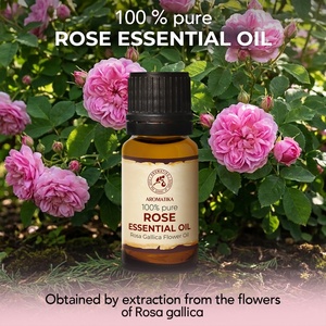Aromatika Rose Essential Oil 2.5ml 5ml 10ml Hydrodistilled Rosa Gallica Flower Oil Mature Sensitive Skin Face Care Calm Sweet - Product Image 1