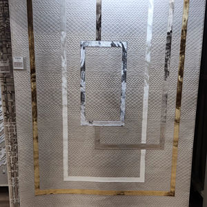 Alfombra Turca de Poliéster Afelpada Adiva, Tejida a Máquina con Diseño Jacquard, de Pelo Alto, Reversible, Acolchada, Lavable, Tradicional, de Yute - Product Image 1