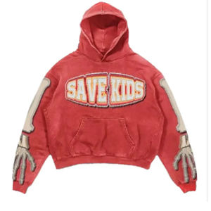 Nouveau Premium Qualité Lavé À L'acide Personnalisé En Détresse Lavé À L'acide Boxy Unisexe Hoodies Surdimensionné Coton Polaire Recadrée Hommes Hoodies - Product Image 3