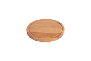 Planche à découper en bois de hêtre de 25 cm de diamètre, planche à découper ronde en bois massif pour la préparation en cuisine, le service, les restaurants et la restauration - Product Image 2