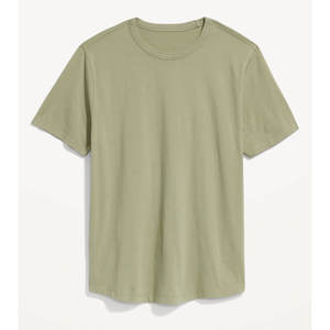 T-shirts pour hommes grandes tailles à manches courtes, col rond, coupe ajustée, confort basique, mélange de coton, coupe classique, 100 % coton - Product Image 5