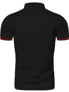 Usine directe personnalisé 100% coton polo de golf pour hommes t-shirts doux col montant côtelé vierge avec manches courtes conception de teinture de cravate - Product Image 3