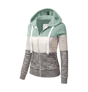 Sudadera con capucha extragrande de manga larga para mujer, Jersey completo con logotipo personalizado, Sudadera con capucha teñida lisa de algodón y poliéster con logotipo personalizado - Product Image 2