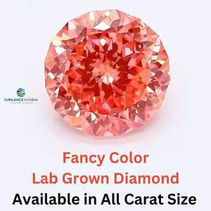 Diamante de laboratorio rosa intenso de corte redondo de 1,15 quilates para anillo de compromiso o fabricación y decoración de joyas - Product Image 5