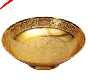 Cuenco de chocolate de forma redonda con acabado dorado de calidad superior para restaurante y bar de hotel - Product Image 4