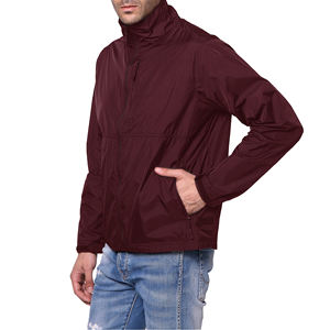 Chaqueta Cortavientos Acolchada de Secado Rápido Ecológica de Talla Grande con Logotipo Personalizado OEM para Hombre, Chaqueta Deportiva de Invierno de Lona Estilo Hip Hop - Product Image 1