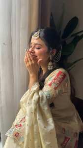 Conjunto de Gharara y Dupatta con Bordado Intenso para Mujer, Completamente Cosido, Listo para Usar, Ideal para Fiestas, Sin Arrugas, de Secado Rápido - Product Image 4