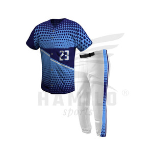 Pantalons de baseball personnalisés de haute qualité, respirants, à séchage rapide, 100% polyester, ensemble de vêtements de sport, uniforme d'équipe pour hommes adultes - Product Image 4