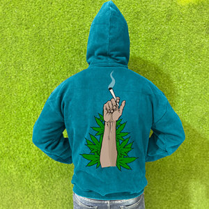 Pakistan Made Zipper <b>Hoodies</b> for Men-<b>Trendy</b> Color Contrast Design Digital Printing Customized Colors Low Price - Product Image 2