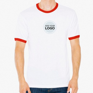 Bella Canvas Ringer T-shirts Impression de logo personnalisé Commandes en gros USA Fashion Ringer Tees Logo personnalisé T-shirts pour hommes - Product Image 1