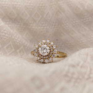 IGI Certified HPHT Lab Grown Created Diamond Ring 14K Oro amarillo CVD Diamond Ring Lab Diamond Anillo de bodas para mujeres - Product Image 4