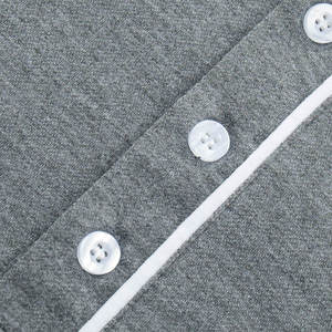 Polo personnalisé pour homme à manches courtes en coton doux et respirant, style décontracté, technique d'impression et de broderie de logo - Product Image 6