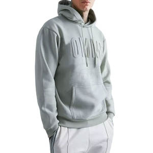 Dernier design, sweat-shirts à capuche en taille plus pour hommes, hiver, gaufrage, uni, teinture unie, respirant, logo personnalisé, haute qualité, fabriqué au Pakistan - Product Image 1
