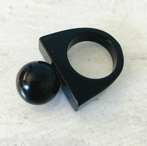 Anillo de cuerno de diseño único para niña y mujer, joyería hecha a mano, artesanía natural, anillos de cuerno de la más alta calidad - Product Image 2