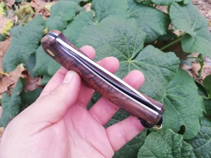 High Quality Damascus Steel Folding Fish Knife Comfortable Camel Bone Handle Best Design for Strong Grip OEM Customizable for - Product Image 3