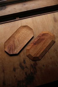 Plateau à thé rectangulaire en noyer, très vendu, avec sous-verre en bois rustique biologique, mini plateau, ensemble de plateaux, tranche de bois d'arbre, plat à collation - Product Image 3