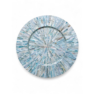 Assiettes de présentation de luxe pour mariage en nacre et cœur en bambou du Vietnam pour la distribution en gros - Product Image 1