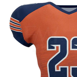 Uniforme de football américain de haute qualité 100% polyester pour adultes, respirant, grande taille, logo personnalisé, en stock, faible MOQ - Product Image 4