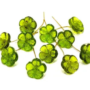 Pendentifs en verre brun sur mesure avec gravure à motif de feuille 10mm Rondelle perles noir blanc bijoux Designers décor à la maison revente - Product Image 2